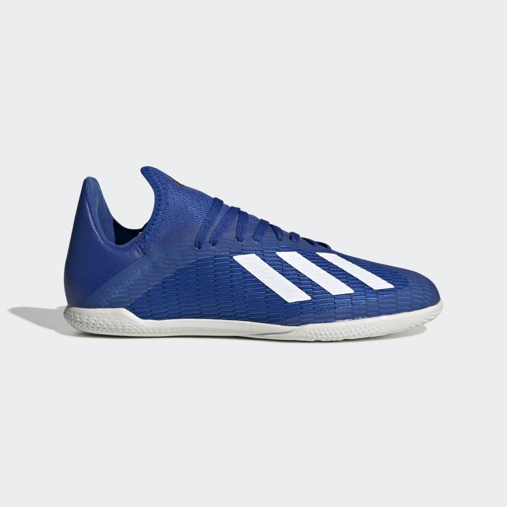 Adidasi Fotbal Adidas X 19.3 Indoor Barbati Romania - Albastru Regal/Albi/Negrii EG7170
